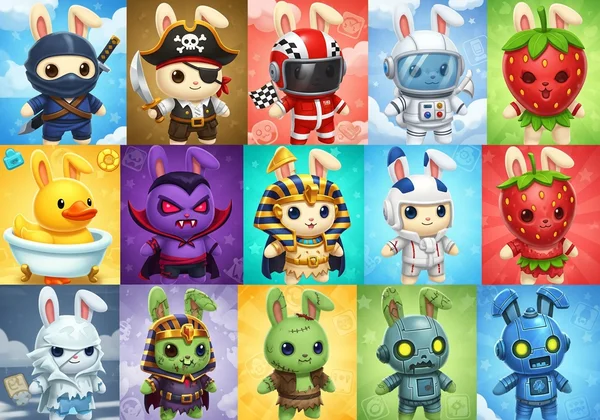 Diverse Poor Bunny game skins tier list