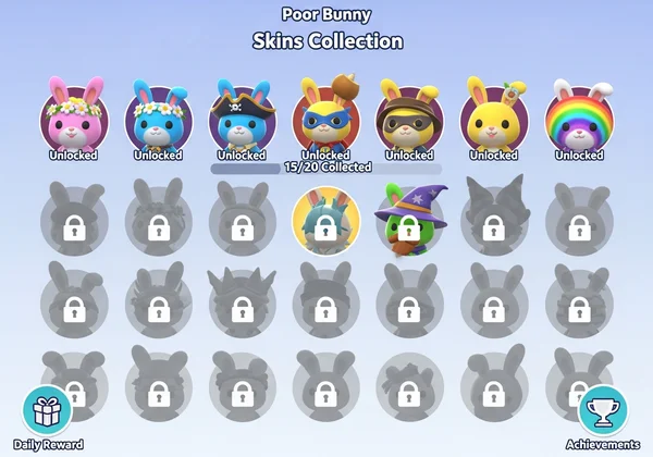 Gallery of Poor Bunny skins to unlock